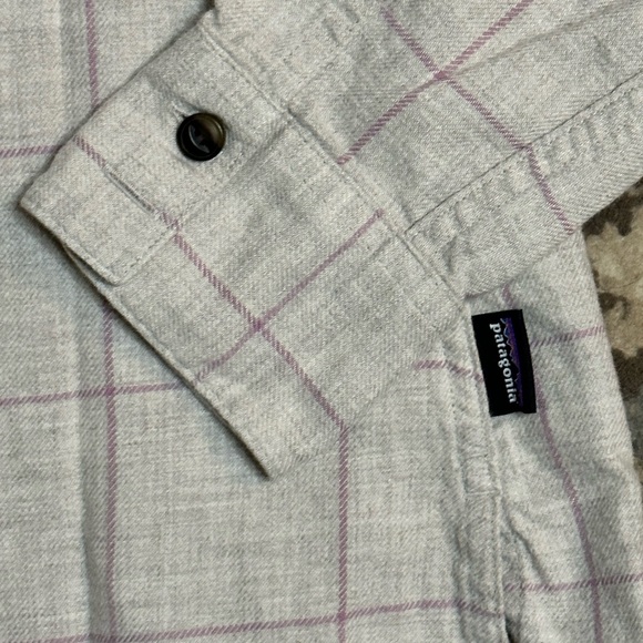 Patagonia Organic Cotton Plaid Long Sleeve Button Up Shirt Womens Size 4 - Picture 5 of 7